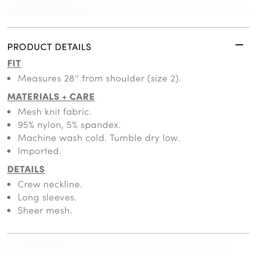 Torrid mesh long sleeve top - Picture 5 of 6